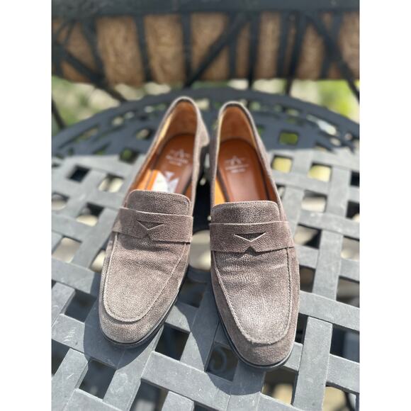 Aquatalia Suede Loafers Women’s 6.5 Gray Made in Italy Slip-On - Picture 7 of 7